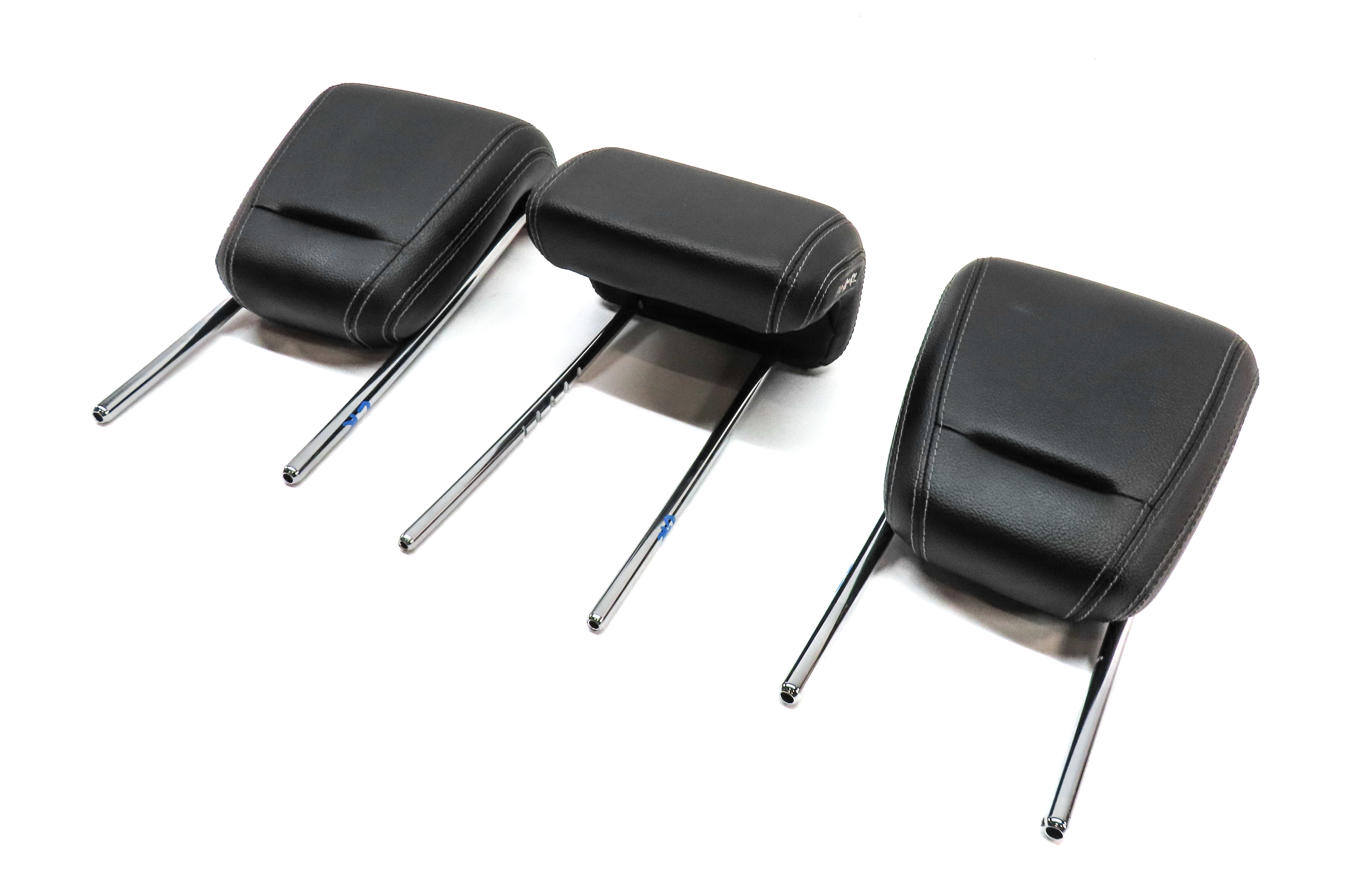 12-15 MERCEDES ML-CLASS (W166) REAR LEFT CENTER RIGHT SEAT HEADREST SET3 (Black) — exact item pictured